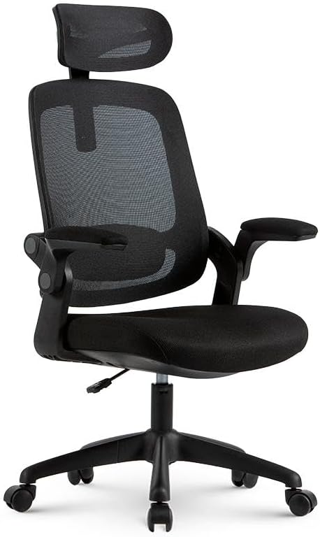 Cadeira de Escritorio Ergonômica Preta Elements Astra
