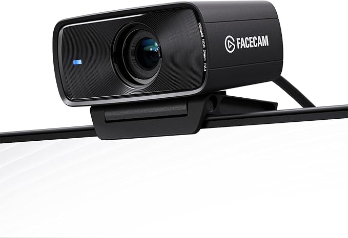 Elgato Facecam MK.2 - Webcam Full HD 1080p60, Streaming com Ultra Baixa Latência, HDR Habilitado, Controle de Aplicativo Estilo DSLR - Para Chamadas no Zoom/Teams, YouTube, Compatível com PC/Mac.